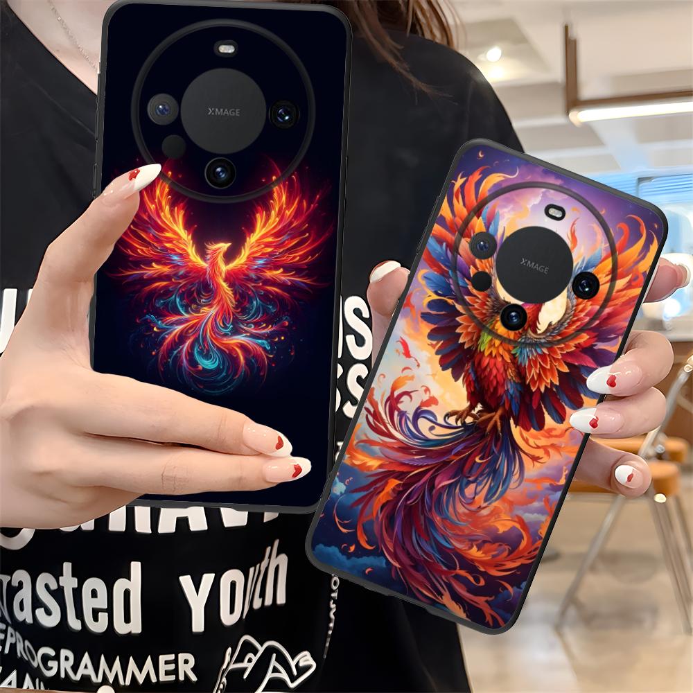 Luxury Phoenix Mobile Cell Phone Case for Huawei Mate 60 50 40 30 20 10 Pro Plus Lite E 5G Colorful Printing Cover Pretty Luxury