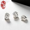 S999 Sterling Silver 3D Horse Spacer Beads for DIY Bracelets & Necklaces - Zodiac Horse Year Charms, Pure Silver Loose Beads