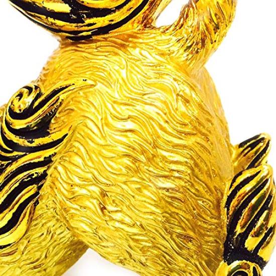 Okinawa souvenir Shisa figurine miniature entrance golden lion Shisa horizontal