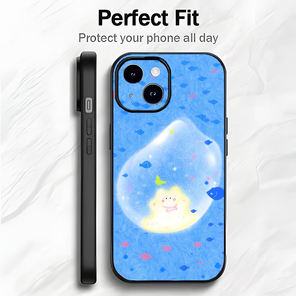 Cartoon Fish Koi Kwaii Cute Phone Case Phone Case Soft Packaging Lightweight For iPhone17 16 15 14 13ProMax