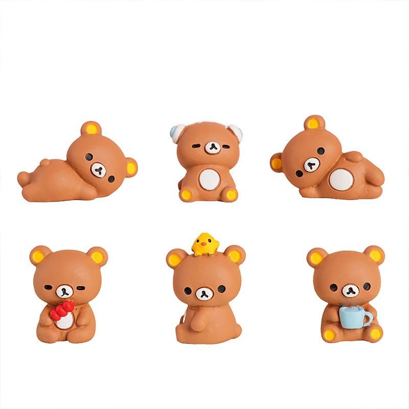 Newly Launched Super Cute and Easy-to-hold Bear Resin Figurine Creative Handicraft, Cute Pellet Tableware, Vehicle-mounted Tableware