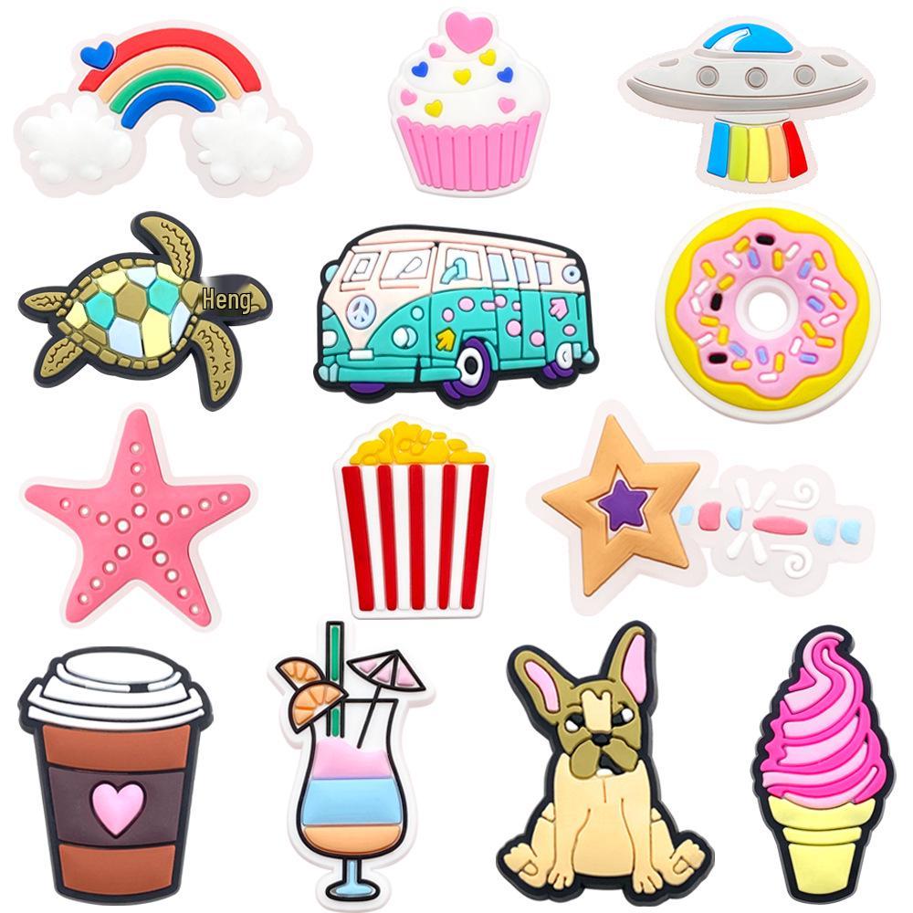 Adorable Soft PVC Shoe Charms - DIY Croc Decorations
