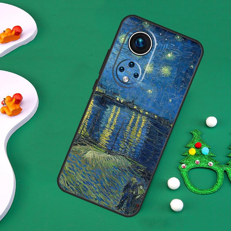 Ölgemälde Van Gogh Hülle Für Honor 200 Pro X9c X9b X9a X8a X8b X7a X6a X8 X9 50 70 90 Magic 5 6 7 Lite Abdeckung