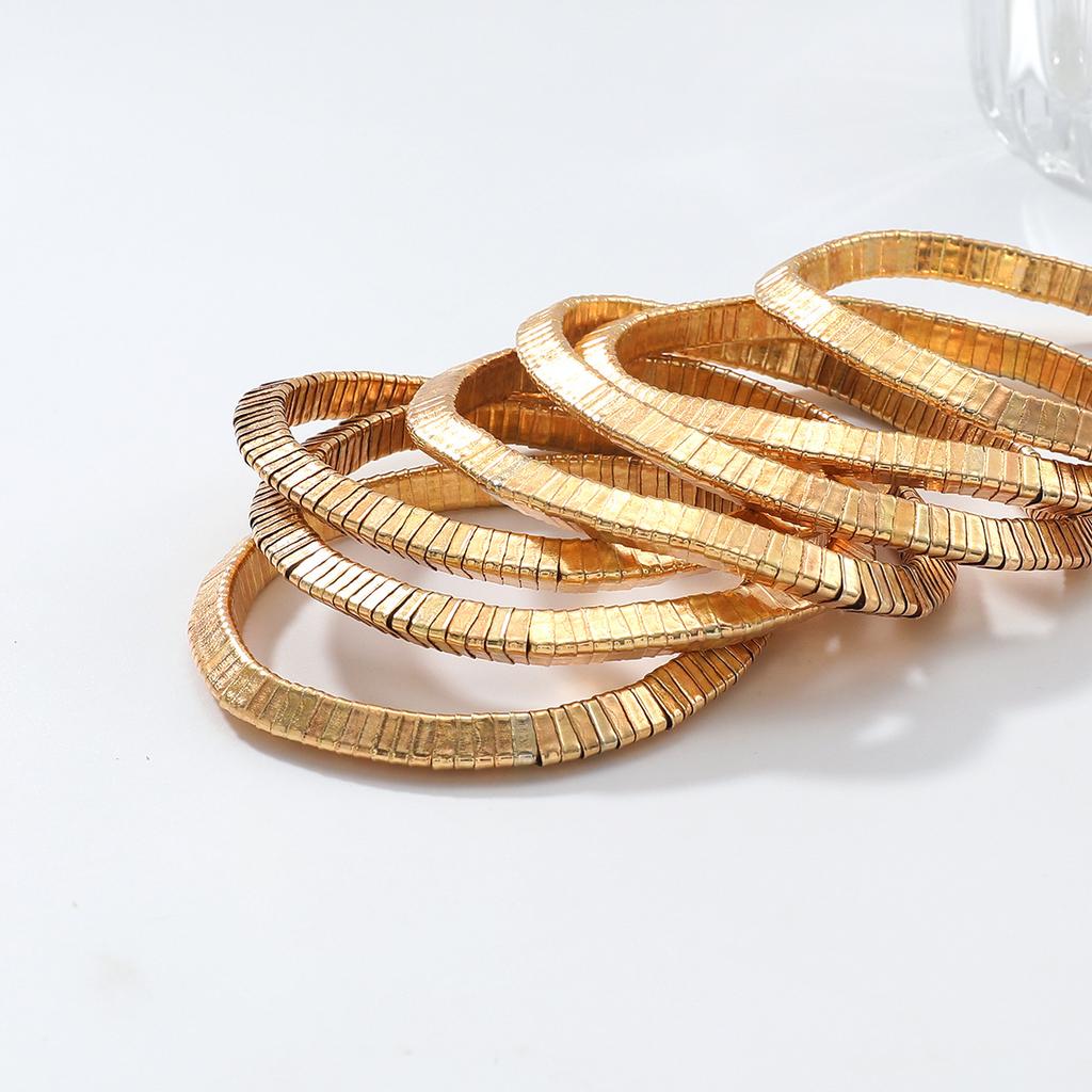 Ladies' Summer Beach Style Fashionable Multi Layer Splicing Elastic Bracelet