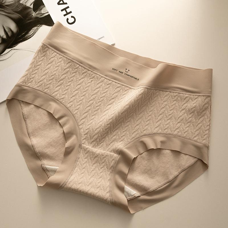 

Удобные трусики без маркировки, женское нижнее белье, дышащие трусики со средней посадкой и аминокислотами, антибактериальные трусики в промежности M кофейный