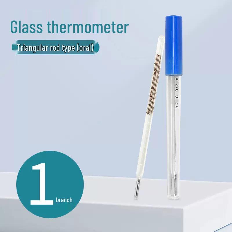 Grote Kwikglas Thermometer voor Oraal, Axillair en Rectaal Gebruik - Geschikt voor Volwassenen, Kinderen en Baby's