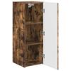 Wall Mounted TV Cabinet Smoked Oak Finish 30 x 31 x 80 cm Engineered Wood