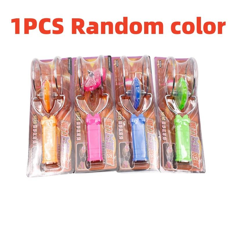 

Cute Hand Cranked Inertia Rotation Magic Flying Gyroscope Glowing Magnetic Track Kids Puzzle Stress Relief Educational Toy Gifts