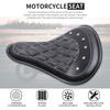 1 SET Motocyklové retro kožené sedlo Solo+3" pružinová konzola pro Harley Custom Chopper Sportster Bobber Honda Yamaha