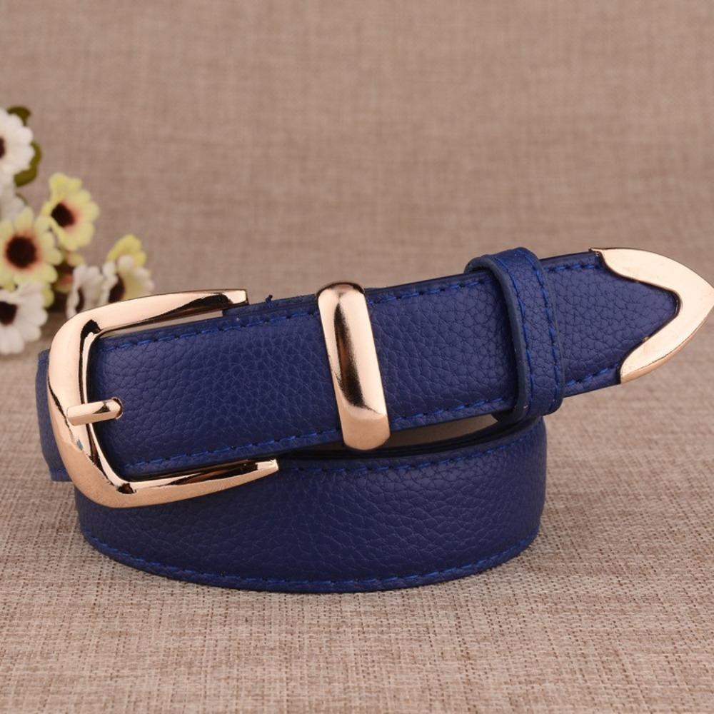Adjustable Waistband Belts Simple Leather Belt Trend Women's Belt  Dresses