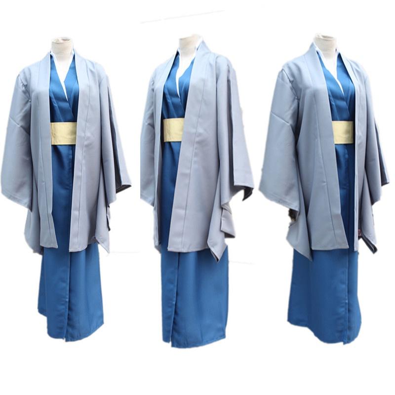 Versatile Anime Gintama Silver Soul Katsura Kotarou Kimono Cosplay Costume Full Set For All Occasions