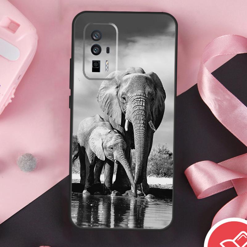 

Elephant Baby Nature Case For POCO X3 X5 X6 F6 Pro M6 M5s F3 F5 Xiaomi 11T 12T 13T Pro 14 Ultra 12 13 Lite Cover Mi 12