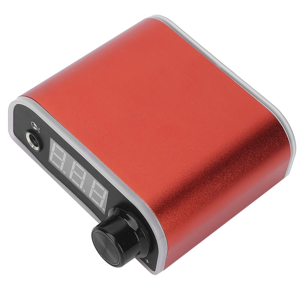 Tattoo Power Supply LCD Display Adjustable Tattoo Machine Power Supply Red (100‑240V)