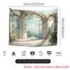 1Pcs Floral Archway Cityscape Garage Door Decoration Background Spring Backdrop Decorations For Photo Studio Photo Booth Party