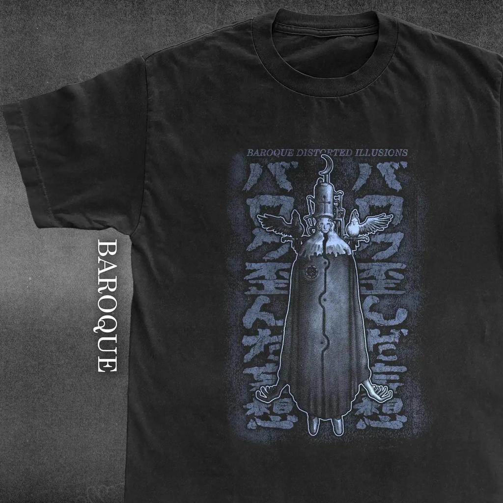 Baroque Dr Angelicus Vintage Style T Shirt Vintage Top For Everyday Wear Graphic Versatile Comfortable Fashion Stretched