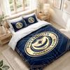 Bedding Set 1 Duvet Cover 2 Pillowcases Portsmouth FC Print Bedroom Home Decoration