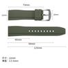 20mm 22mm Silicone New Sports Fashion Belt One Piece FKM Watch Strap Rubber Watch Band Wristband for Seiko for Omega for Casio