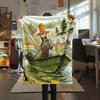 Pettson and Findus Flannel Blanket, High quality Comfortable for All Seasons, Home Decor, Warmth and Comfort