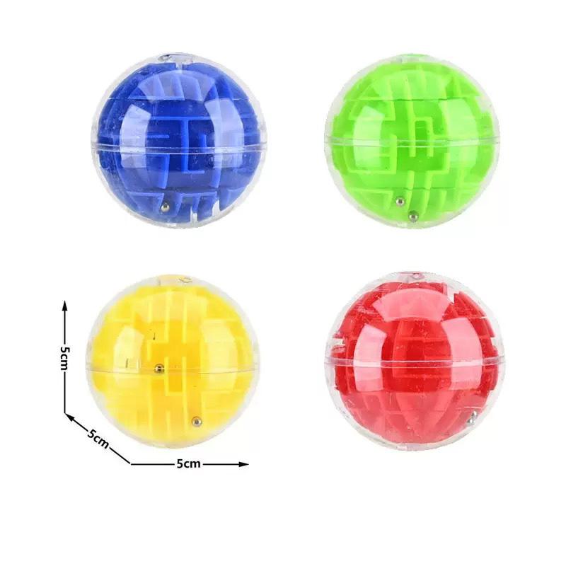 TOBEFU 3D Maze Magic Cube Transparent Six-sided Puzzle Speed Cube Rolling Ball Game Cubos Maze Toys for Children Educational