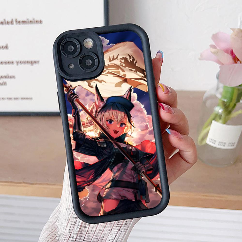 Arknights Grani Thicken TPU Mobile Phone Case for iPhone 17 16 15 14 13 12 11 Air Pro Max Plus Colorful Cover