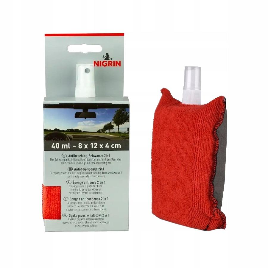 NIGRIN Anti-fog Sponge Cloth with Anti-fog Liquid 2 in 1 40