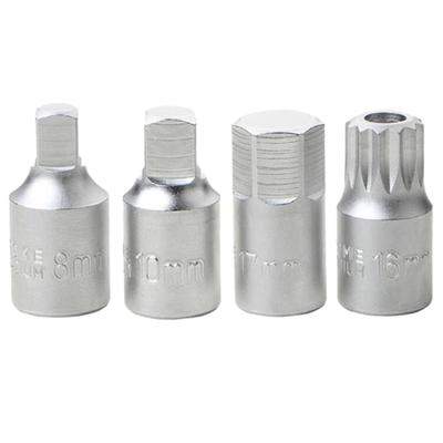 1Pcs Oil Sump Drain Socket Wrench For M16 H17 S8 S10 3/8 Drive Auto Repairing Gearbox Screw Wrench Metal Gearbox Oil Drain Screw
