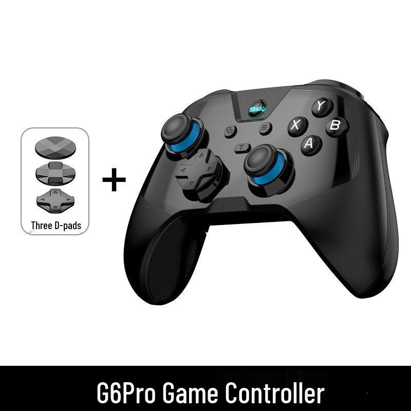 G6 Pro Esports Three-Mode Bluetooth Game Controller for PC, Switch, iOS, Mobile, Tablet, and NS Simulator.