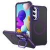 For Samsung Galaxy A15 4G/5G Case with Lens Kickstand Matte Back Cover Compatible with MagSafe