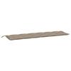 Maison Exclusive - Coussins de banc jardin lot de 2 taupe 200x50x7 cm tissu Oxford