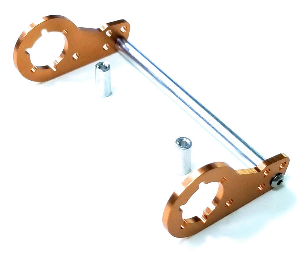 KF RC Aluminum Rear Damper Plate for Tamiya CW-01 Chassis (Lunchbox)