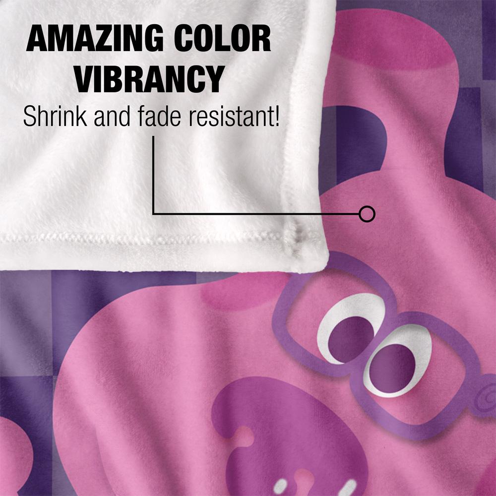 Blue's Clues Silky Magenta Supersoft Blanket