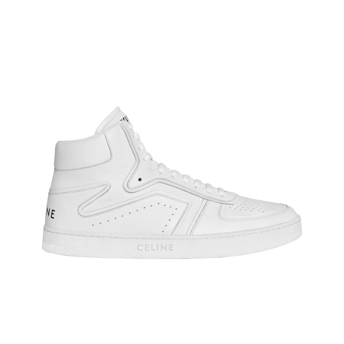 

Celine Z Trainer Ct-01 High Top Calfskin Sneakers Optic White IT 40