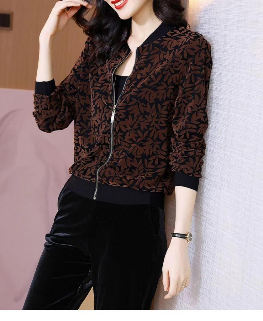 Women's Plus Size Chiffon UV Protection Baseball Jacket - Versatile Long-Sleeve for Spring/Summer