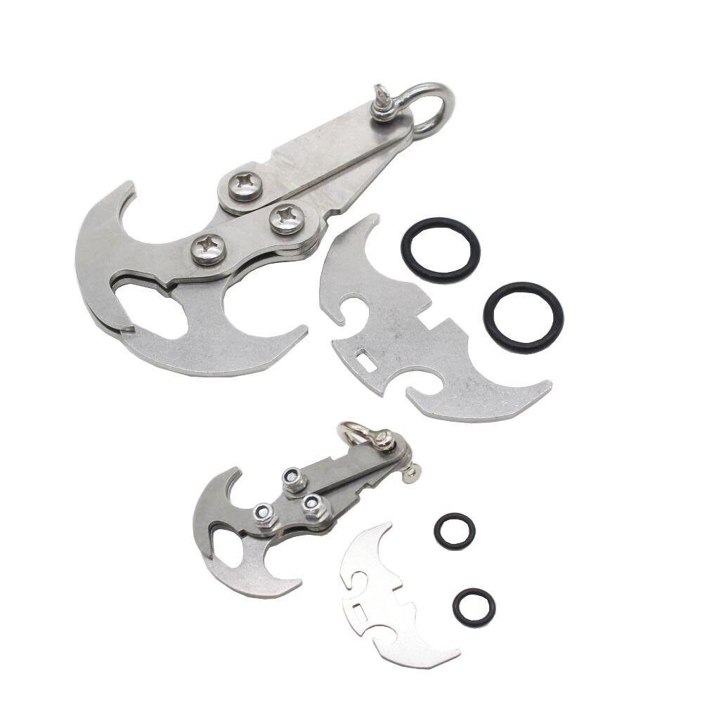 Klappbarer Edelstahl-Schwerkraft-Enterhaken für Outdoor-Klettern und Überleben