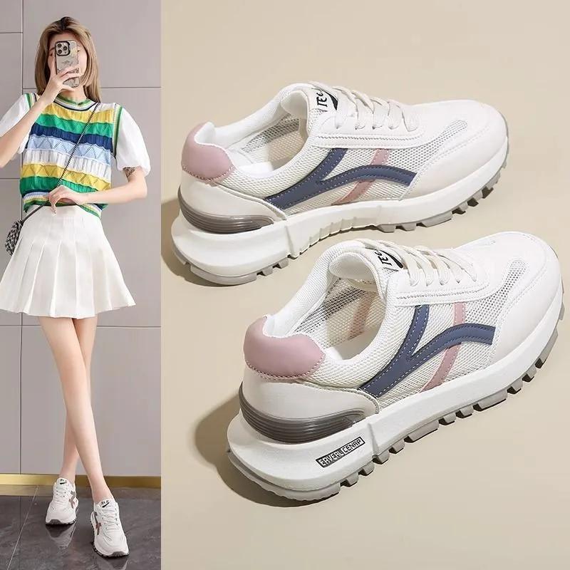 Spring New Small Fragrant Style Trendy Comfortable Thick Sole Shoes Fashionable and Versatile Casual Cookie Shoes