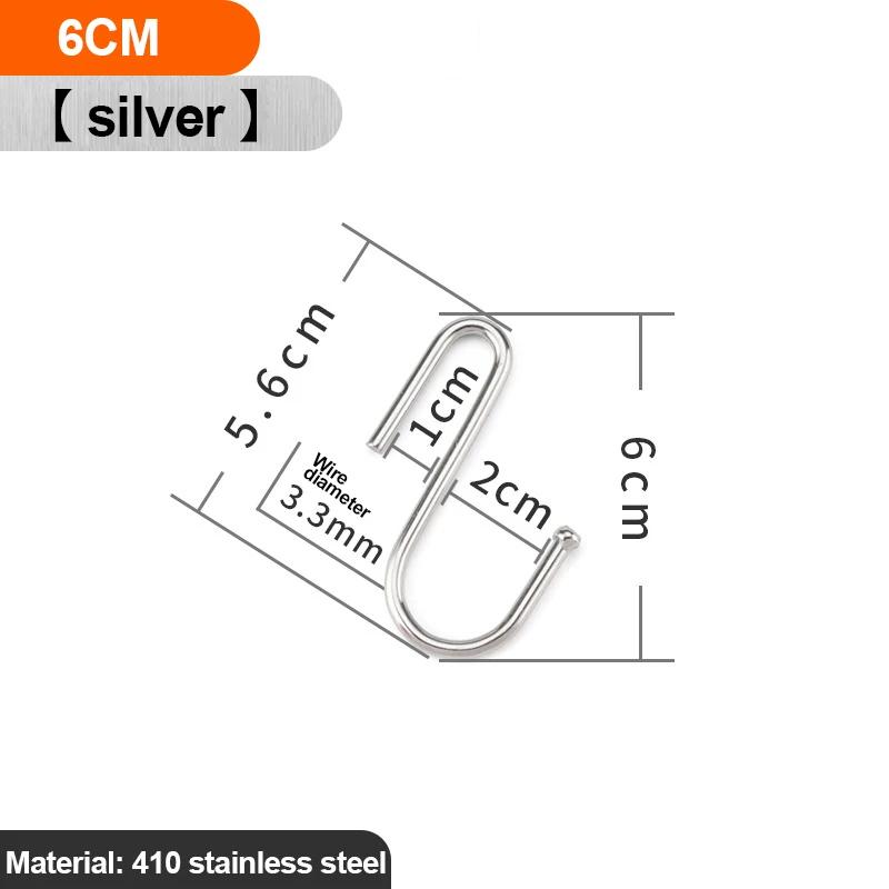 5/10pcs S-Shape Hook Stainless Steel Clothes Bags Towels Hanging Rack Multi-function Kitchen Bedroom S Hooks Railing Hanger