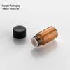 Amber Sample Bottles with Screw Caps, 1mL To 5mL - Essential Oil Decanting and Trial Size Glass Containers