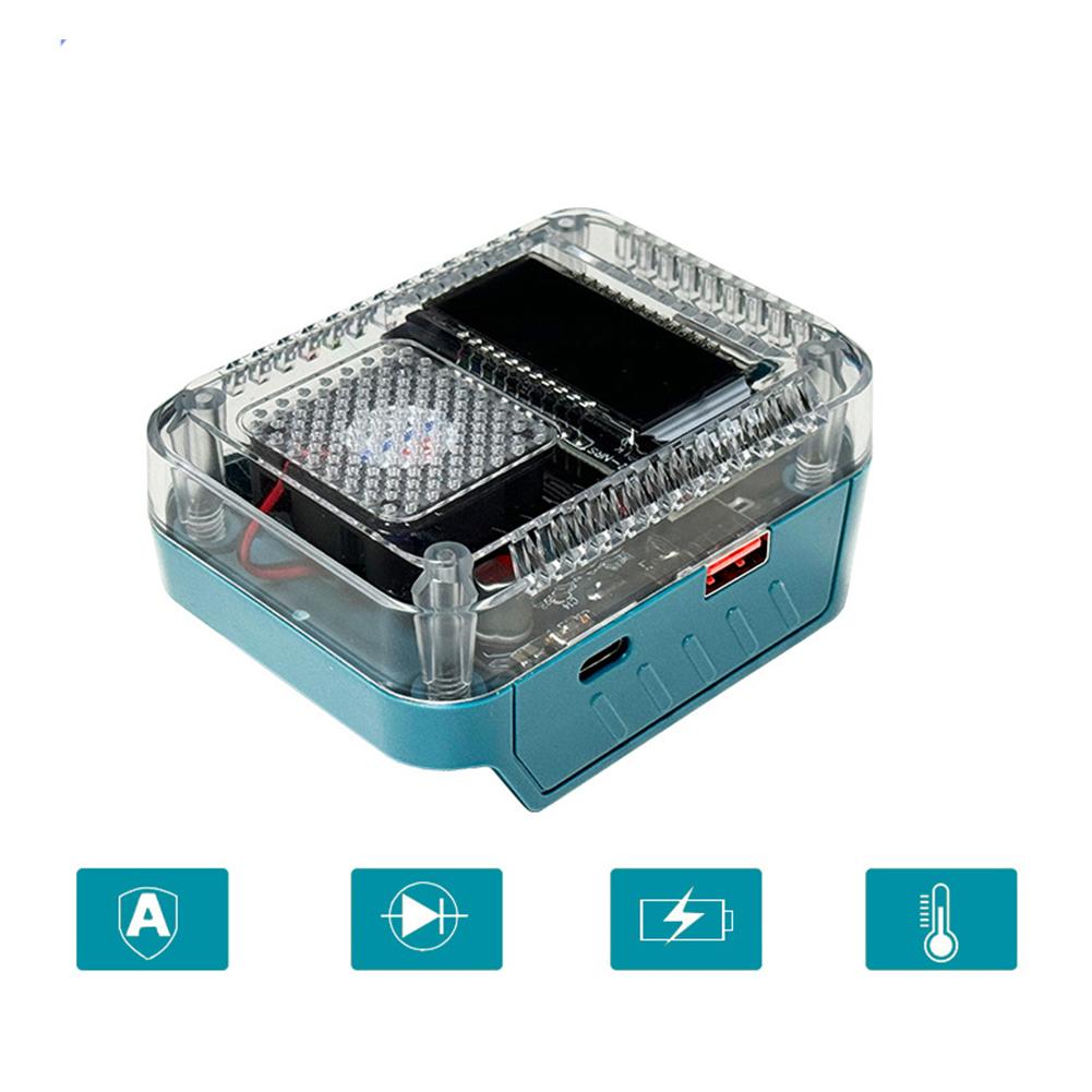 Efficient Lithium Battery Adapter for Rapid Charging with Digital Monitor