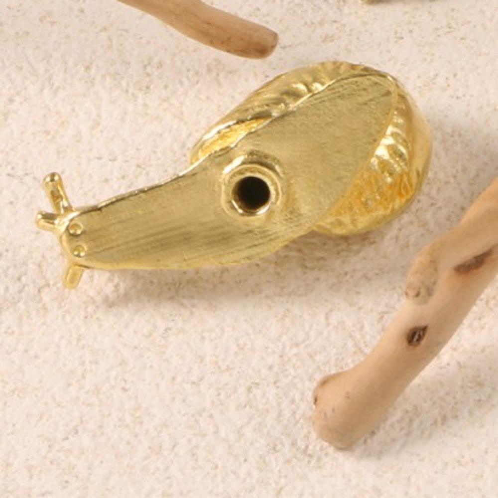 Luxury Cabinet Door Knobs Gold Color Wardrobe Drawer Pulls Creative Snail Brass Handle Window