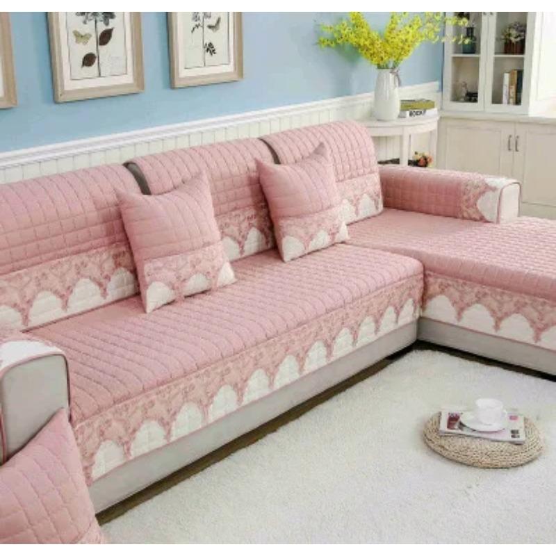 Čtyřsezónní rohová pohovka Polštář pléd Protiskluzový chránič potahu pohovky Potah pohovky 1/2/3/4místný Pohovka ručník do obývacího pokoje