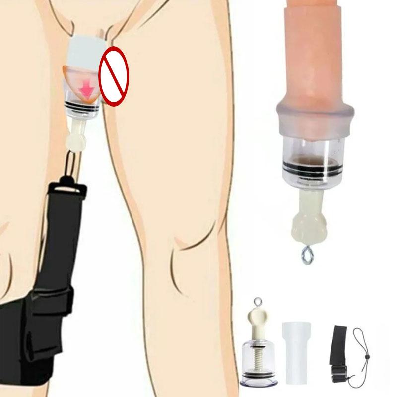 Men's Extended Exercise Penis Extender Hanger Trainer for Greater Enhancement Dick Vacuum Stretch Pump Sex Toys for Men