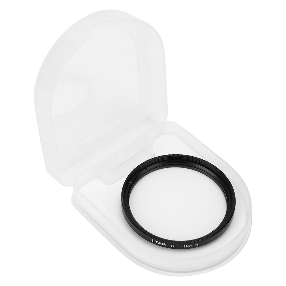 Filtru Stea Junestar 49mm Accesoriu pentru Obiectiv Cameră Canon 6 Linii Efect Stea Noapte