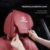 2Pcs Quality Leather Car Seat Headrest Covering Accessories For Lexus F-SPORT ES RX NX LS UX LM LX GX LC RZ IS CT GS RC HS SC TX