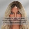 Gradient Blonde Small Lace Wig for Women - Short Curly Hair Natural Forehead Part, Voluminous Daily Quick Beauty, Fashion Full Cap