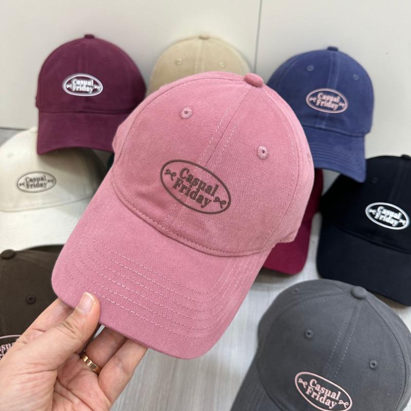 Letter hat women's new high-quality wide-brimmed baseball cap trendy brand polished street cap couple