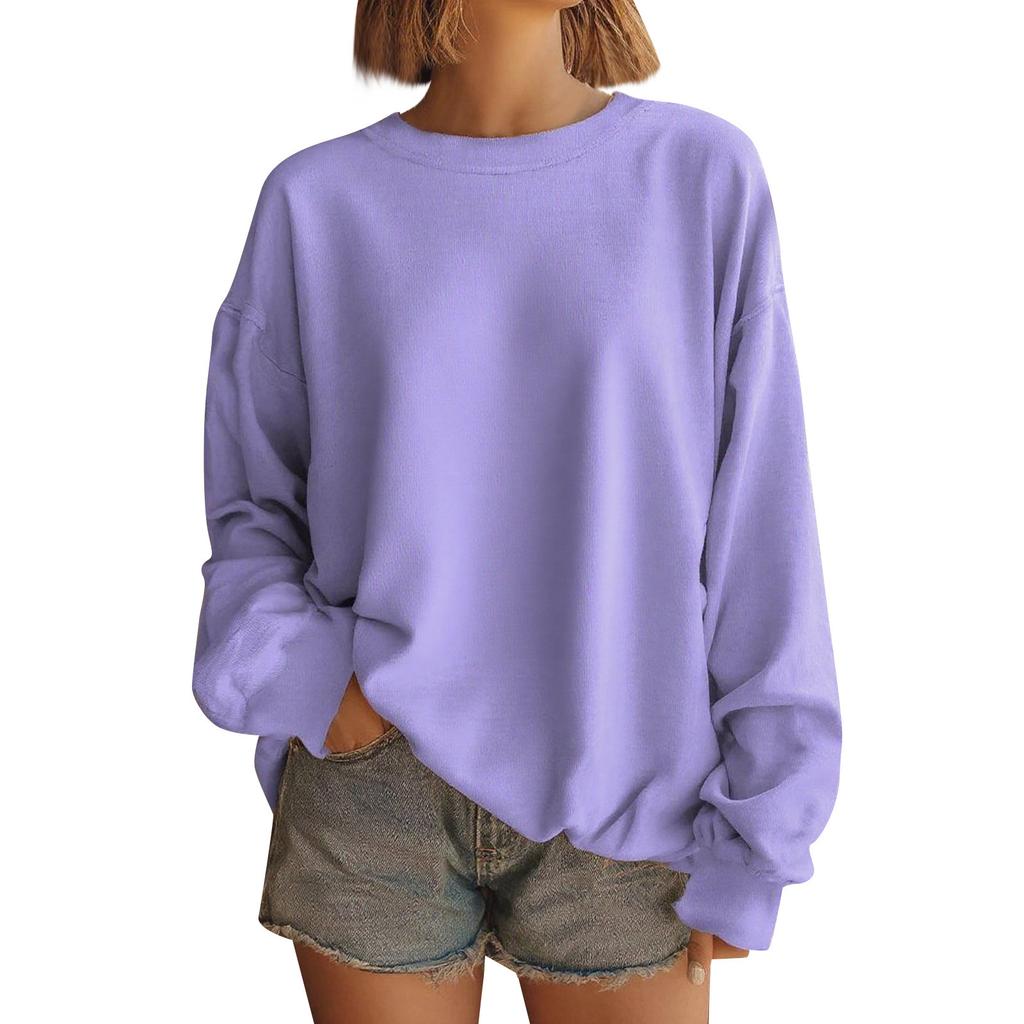 Damen Casual Oberteile Mode Langarm Oberteile