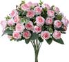 Eucalyptus & Small Roses Wedding Bouquet - Artificial Home Decoration