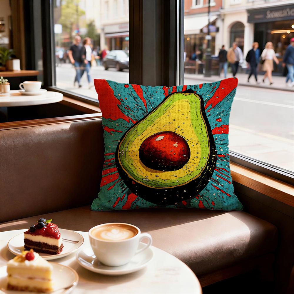 print pattern Avocado print Cushion Cover Decorative Cushion Cushions Covers Cover Sofa 50x50 Pillow 4 Piece 45x45 40x40
