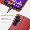 Coque de Protection - BOOLING - pour Samsung Galaxy A07 - Antichoc Synthécuir Rouge - 2 Verres Trempés