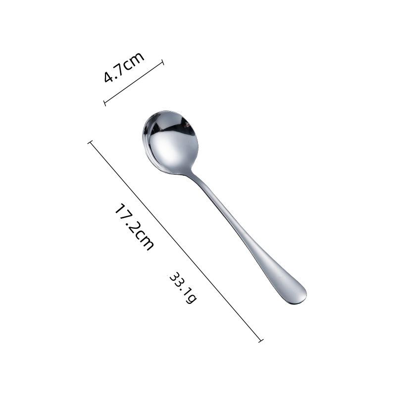 Stainless Steel Western Tableware Household Eating Spoon Hotel Thickened Steak Knife and Fork Western Dessert Coffee Spoon
